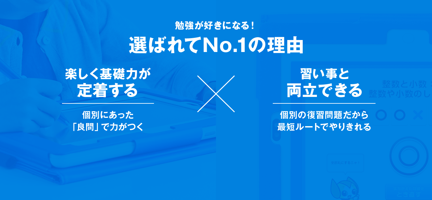 「進研ゼミ 小学講座」は受講者数約96万人！