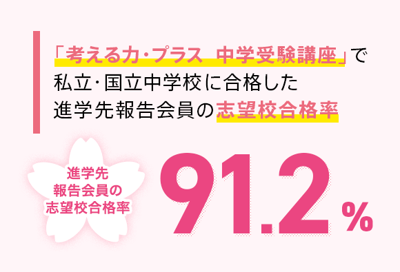 私立 国立中学校合格実績 考える力 プラス 中学受験講座 進研ゼミ小学講座オプション教材 小学生向け通信教育