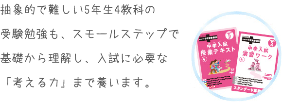 小学5年生向け| 考える力・プラス 中学受験講座 | 進研ゼミ小学講座 