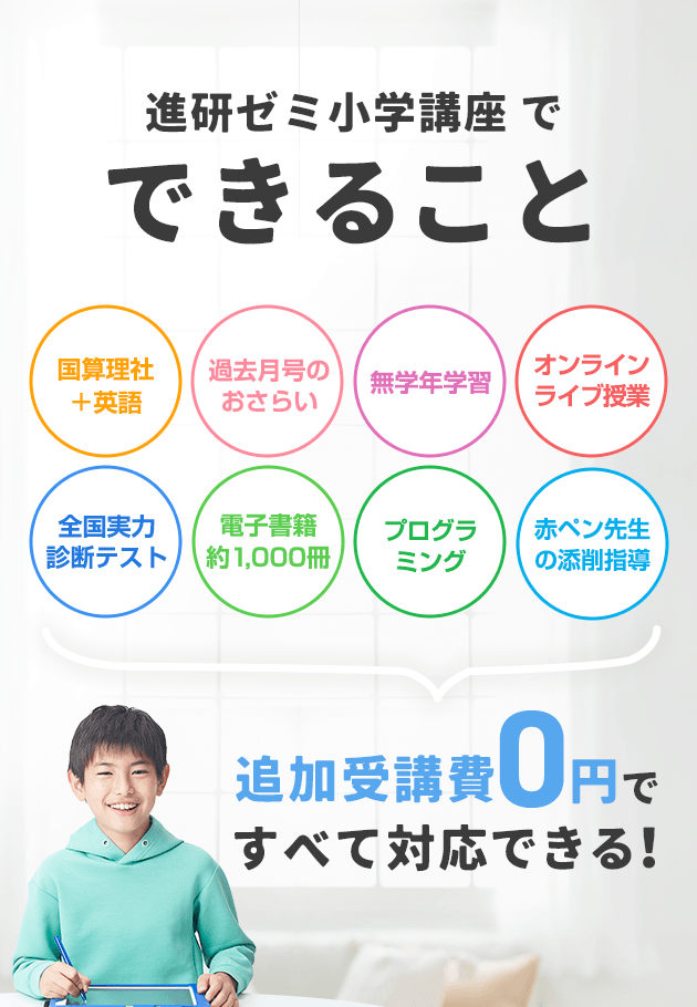 小学2年生 | 進研ゼミ小学講座： チャレンジ／チャレンジタッチ | 小学生向け通信教育・学習教材