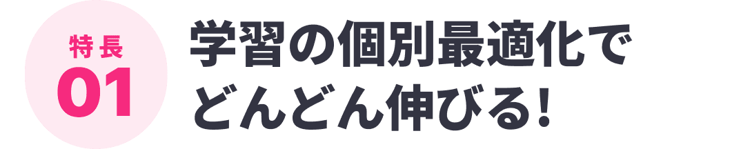学習の個別最適化でどんどん伸びる!