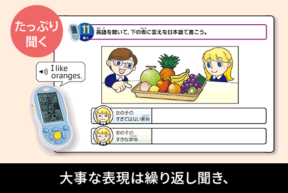 3年生から本格スタート！聞ける・話せる英語力がつく！