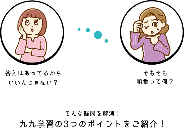 九九学習の3つのポイントをご紹介!