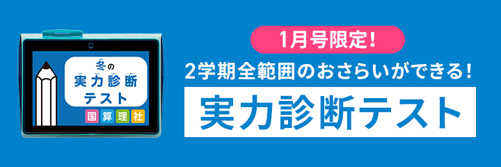 11月号限定！2学期全範囲のおさらいができる！実力診断テスト