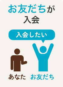 お友だちが入会