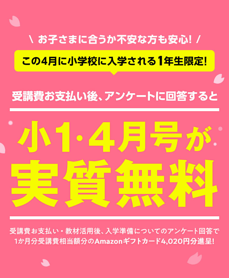 最適な価格 進研ゼミ 小学講座 小学1年生 チャレンジ１年生 1年分