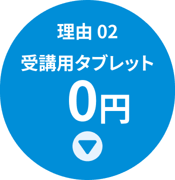 理由02 受講用タブレット