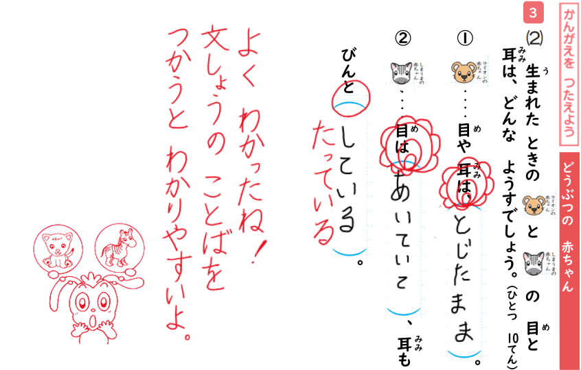 写真：できた！点数