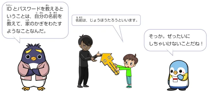 IDとパスワードを渡さない