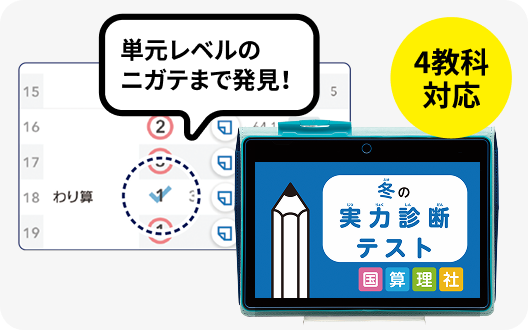 かくれたつまずきを発見 